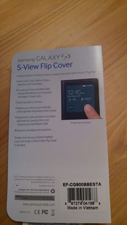 Samsung galaxy s5 flip cover