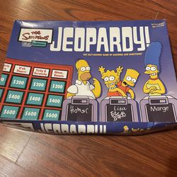 The Simpsons Jeopardy Board Game