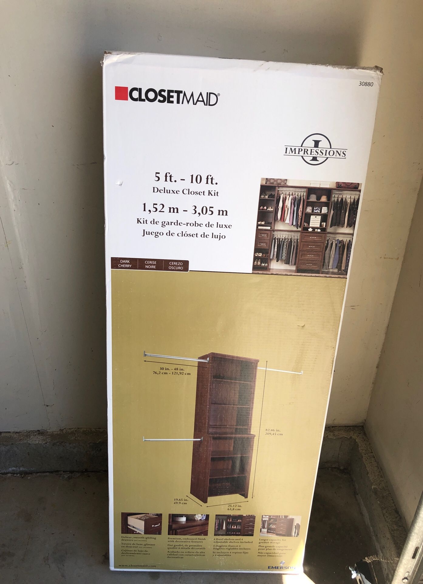 Closet organizer. NEW in box. Unopened.