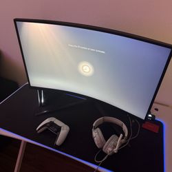 Gaming Monitor And Set Up For Sell