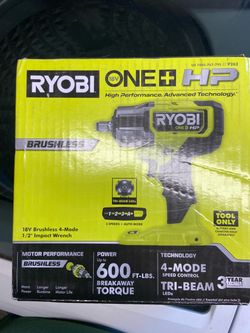Ryobi 18V ONE+ HP Brushless 1/2" Impact Wrench