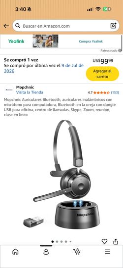 auriculares inalámbricos con micrófono para computadora, Bluetooth