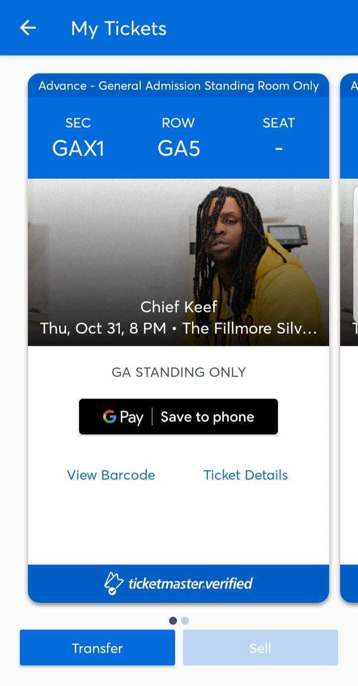 Chief keef concert ticket