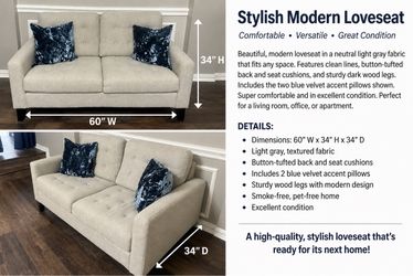 Modern love seat
