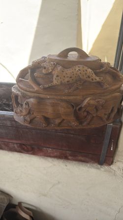 Birch wood box