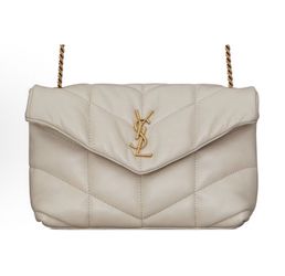 SAINT LAURENT YSL LouLou Puffer Gold Logo(23)71