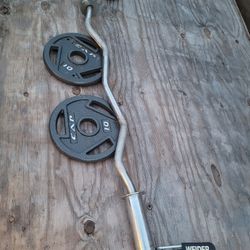 curl Bar N Weights