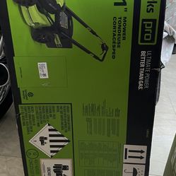 Green works 80 V self-propelled mower