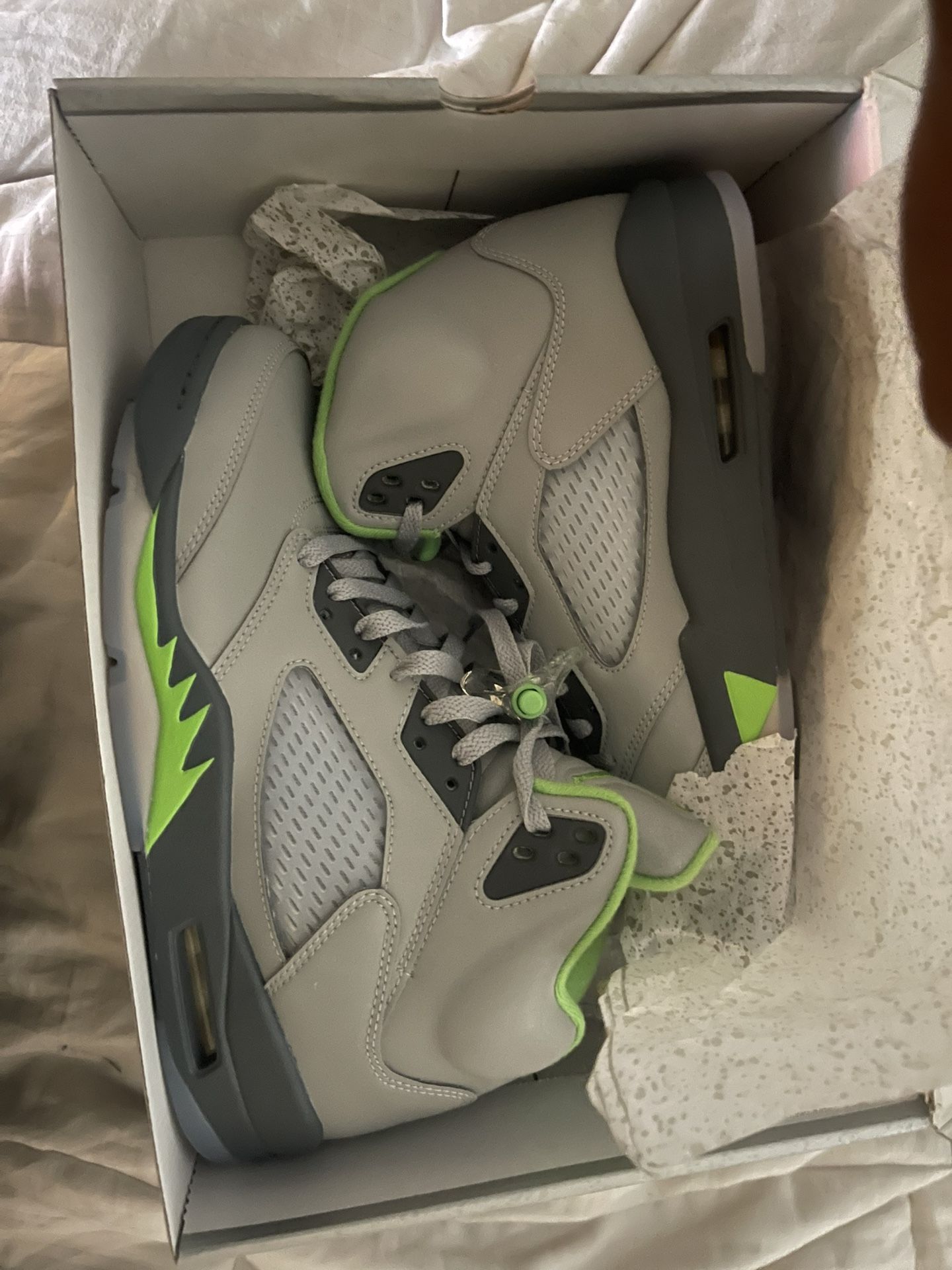 Air Jordans 5 Retro Green Bean 