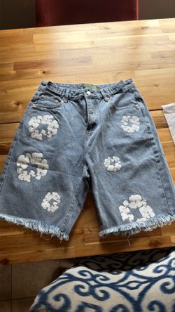 Denim tear shorts