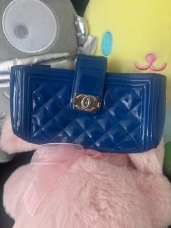 Chanel Boy Quilted Patent Leather Wallet