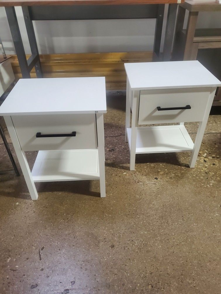 Beautiful Set Of Two Night Stands With Drawer(New In Box)