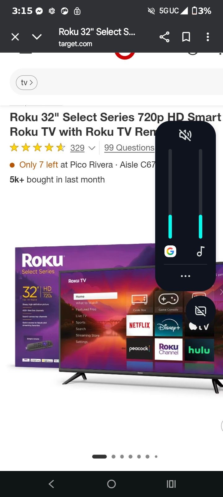 32 Inch TV Roku