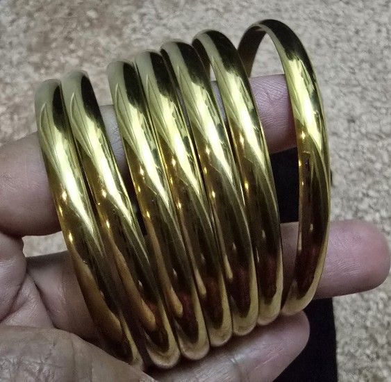 14kt Gold Plated 7 Pcs Bangles Set