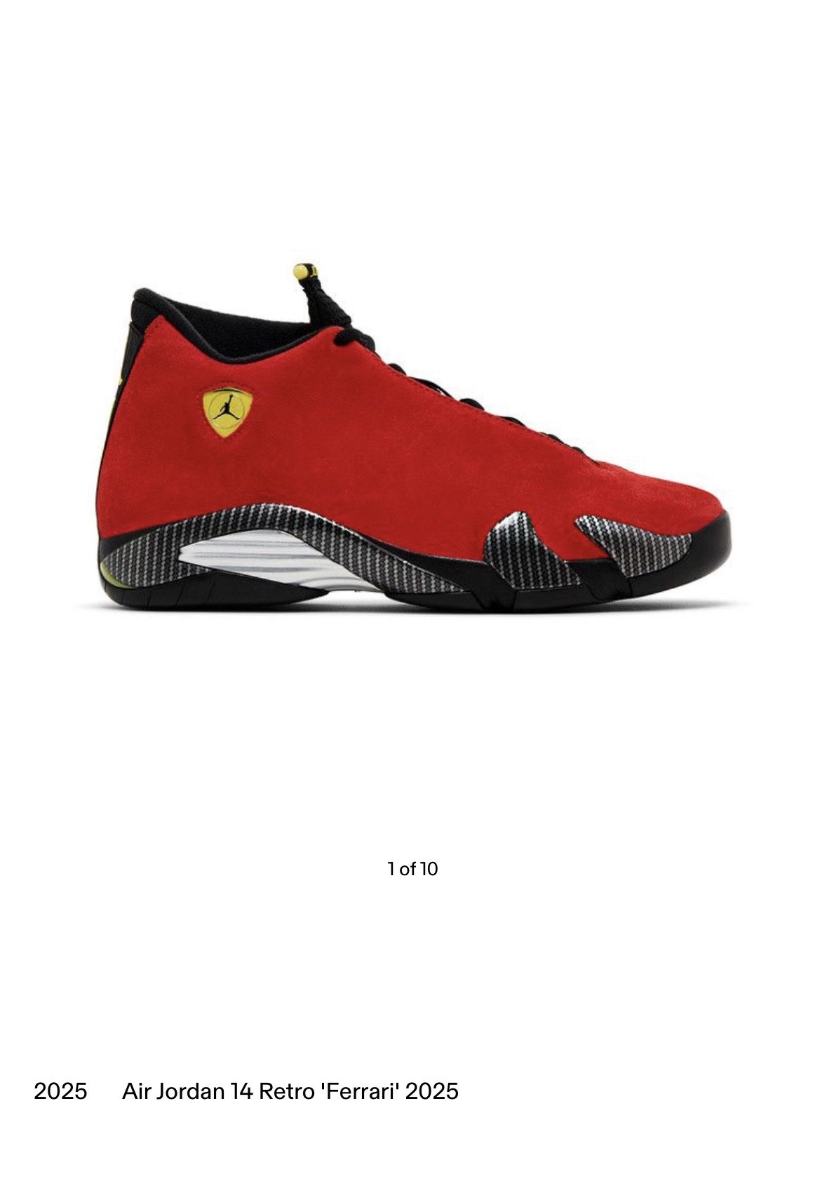 Air Jordan 14 Retro 'Ferrari' 2025