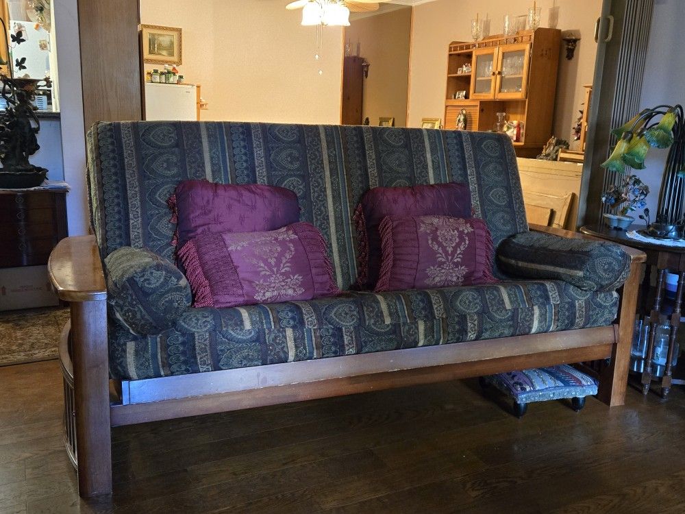 Beautiful Wooden Futon $600 Value