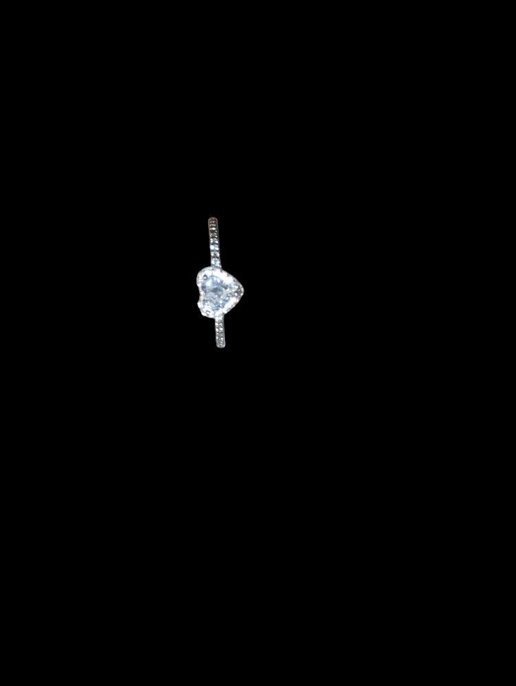 925 Sterling Silver Heart Ring Size 5