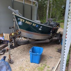 1997 Hyde Drift Boat& Trailer 