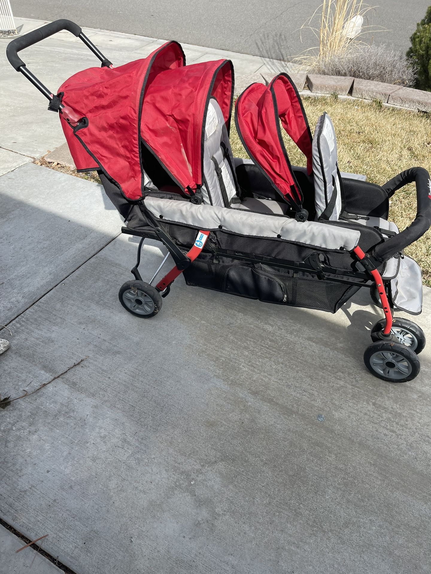 3 Child Stroller
