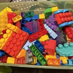Large Bin Of Mega Blocks 