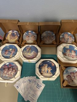 11 Collector vintage Dreamsicle Decor Plates