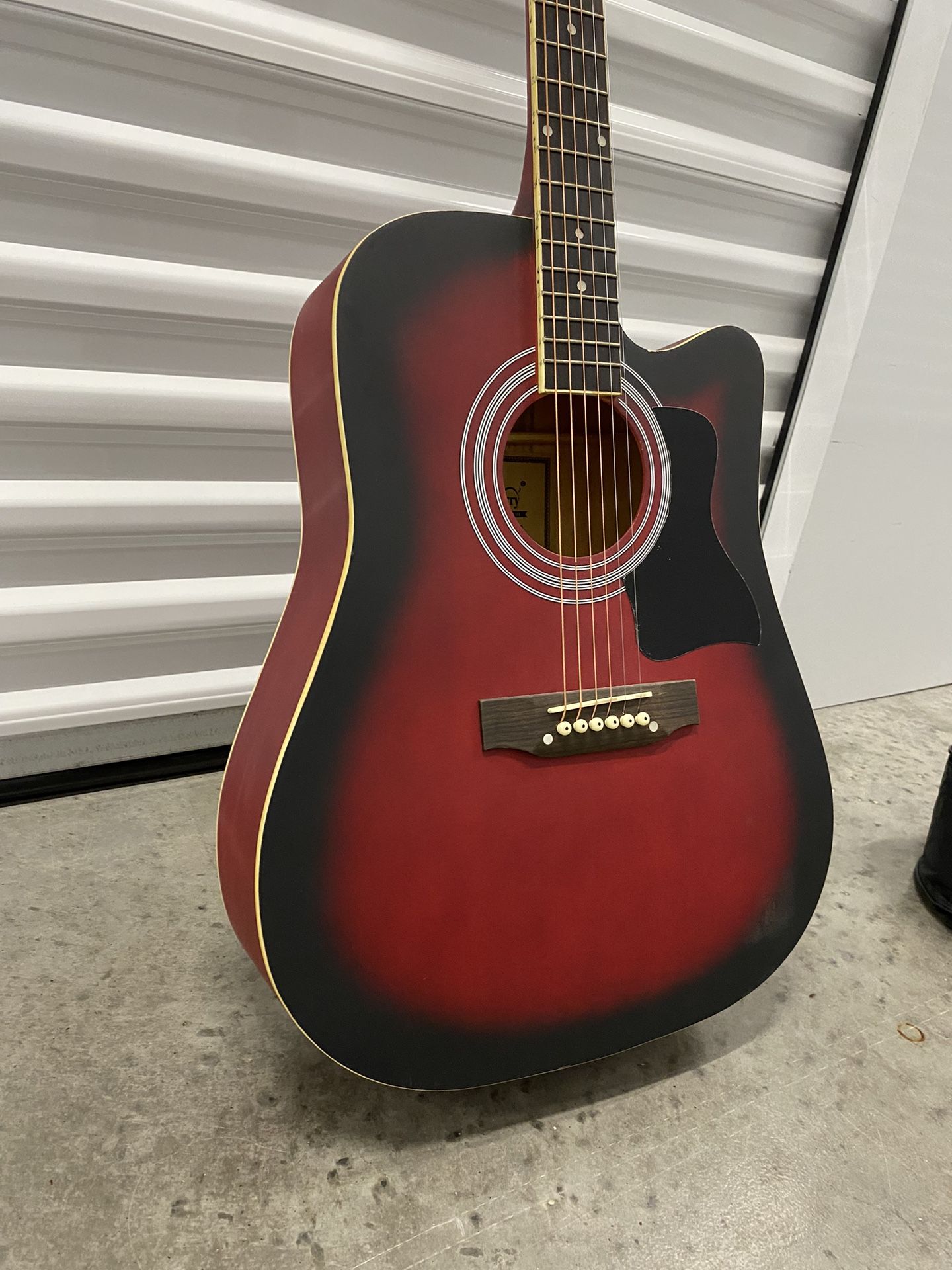 Red Guitar (comes with case)