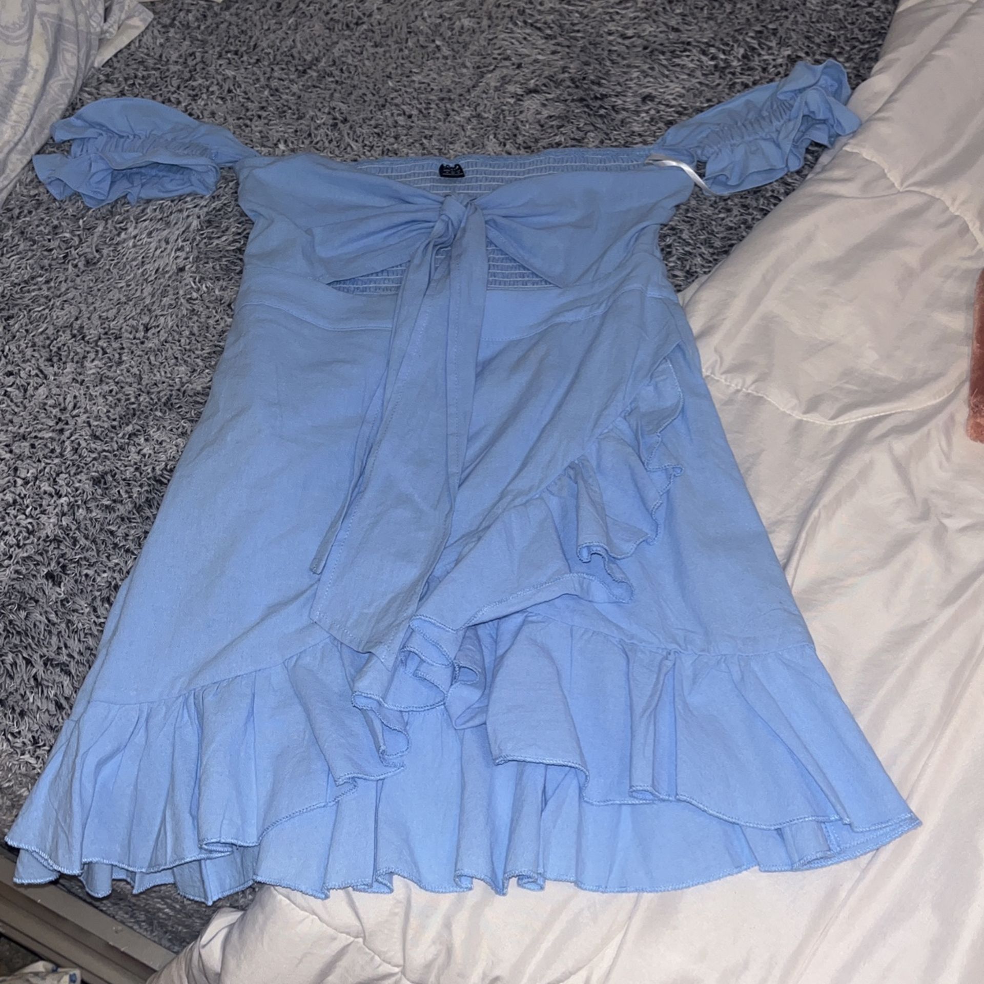 Women Baby Blue Sundress