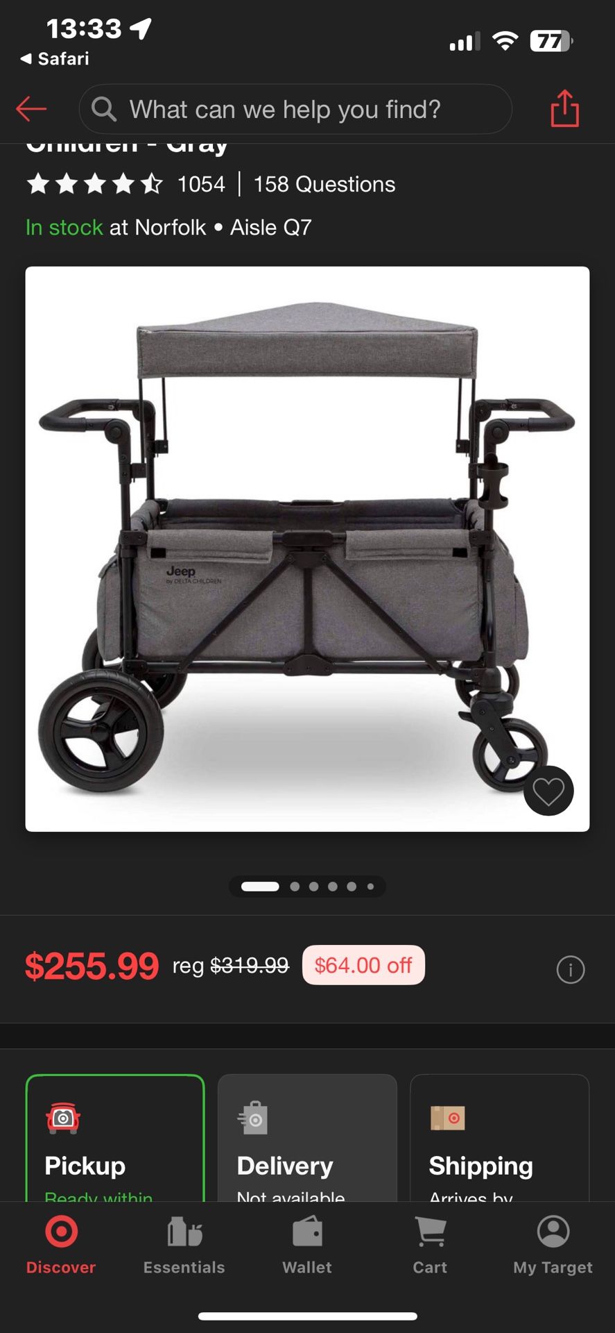 Jeep Wagon Stroller 