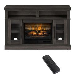 Tv Fan With Electric Fireplace
