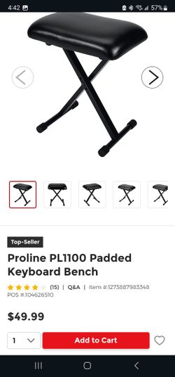 ProLine PL1100 Padded Keyboard Bench