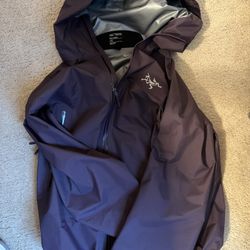 arteryx gortex jacket purple