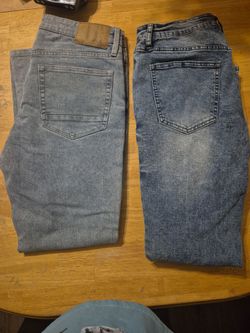 Two Pairs of Men's Denim Jeans