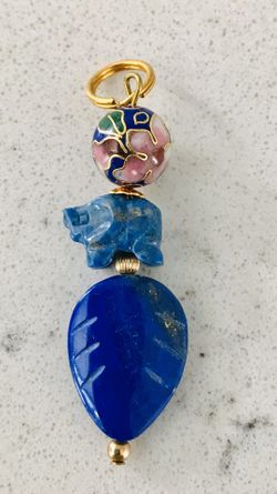 Lapis Lazuli Pig Pendant