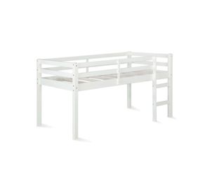 Twin Loft Bed with Mattress & Box Spring