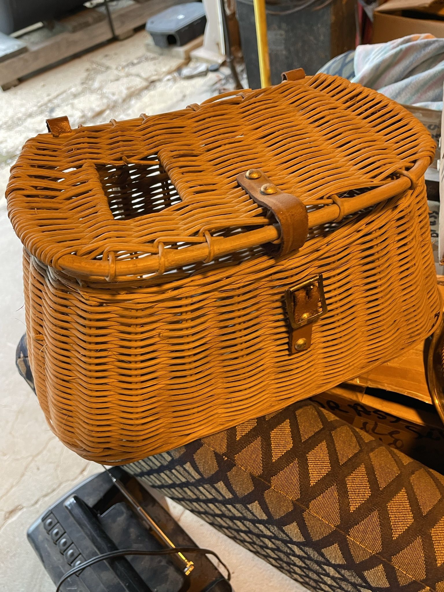 Wicker Fish Basket Creel