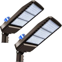 300W LED Parking Lot Light Slip Fitter Mount Dusk to Dawn Outdoor #1786S T7-2