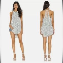 Free People Mimi Linen Sleeveless Tunic Size Large