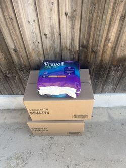 9 Packs Of Prevail Per-Fit XL Adult Diapers