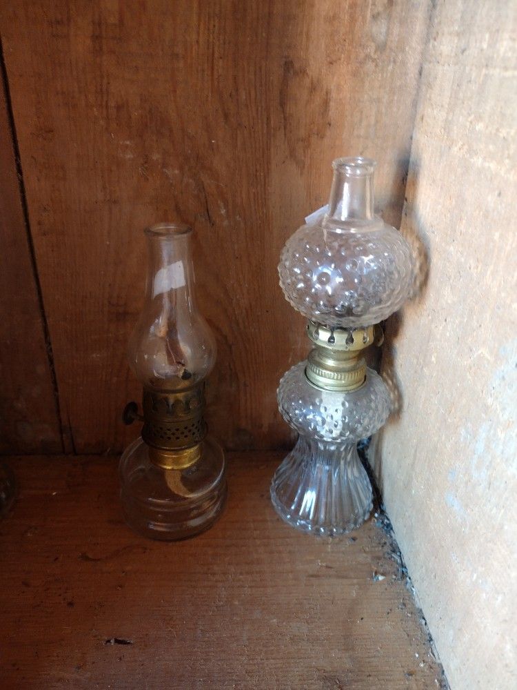 Miniature Hurricane Oil Lamps