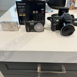 Canon, LUMIX And Sony Classic Cameras. 