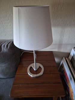 End table metal lamp