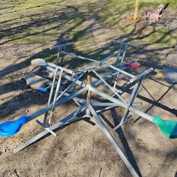 Vintage Man Powered Carousel See Saw 