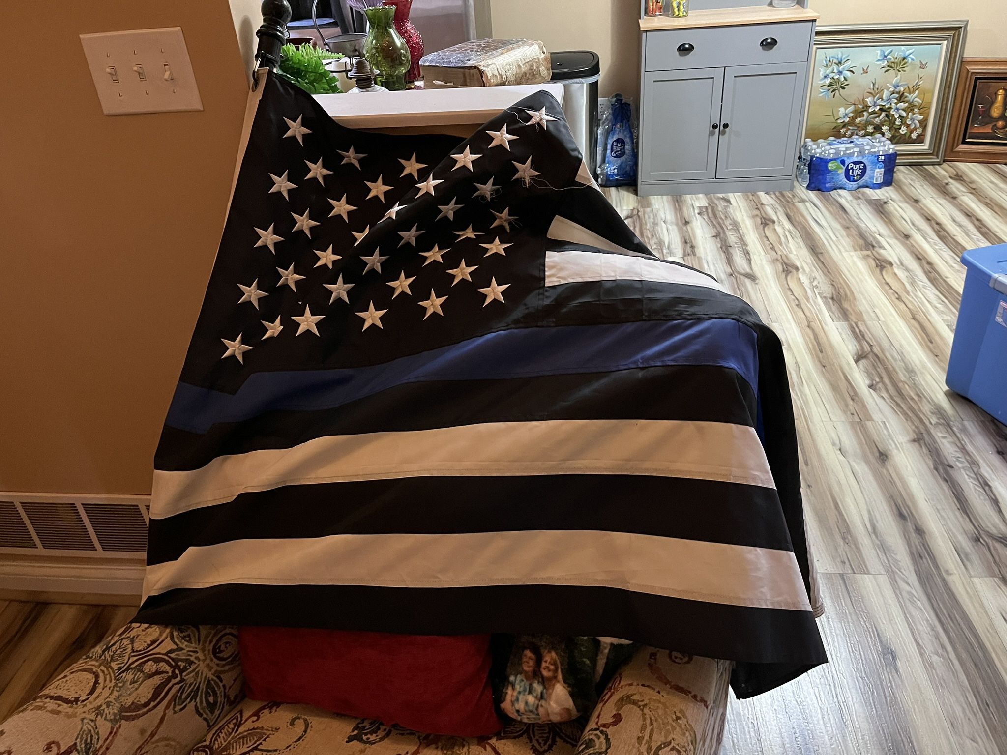 Back The Blue American Flag