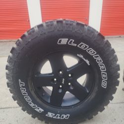 One Jeep Tire And Rim