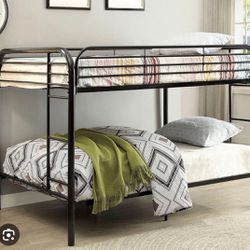 Full over full bunk beds frame