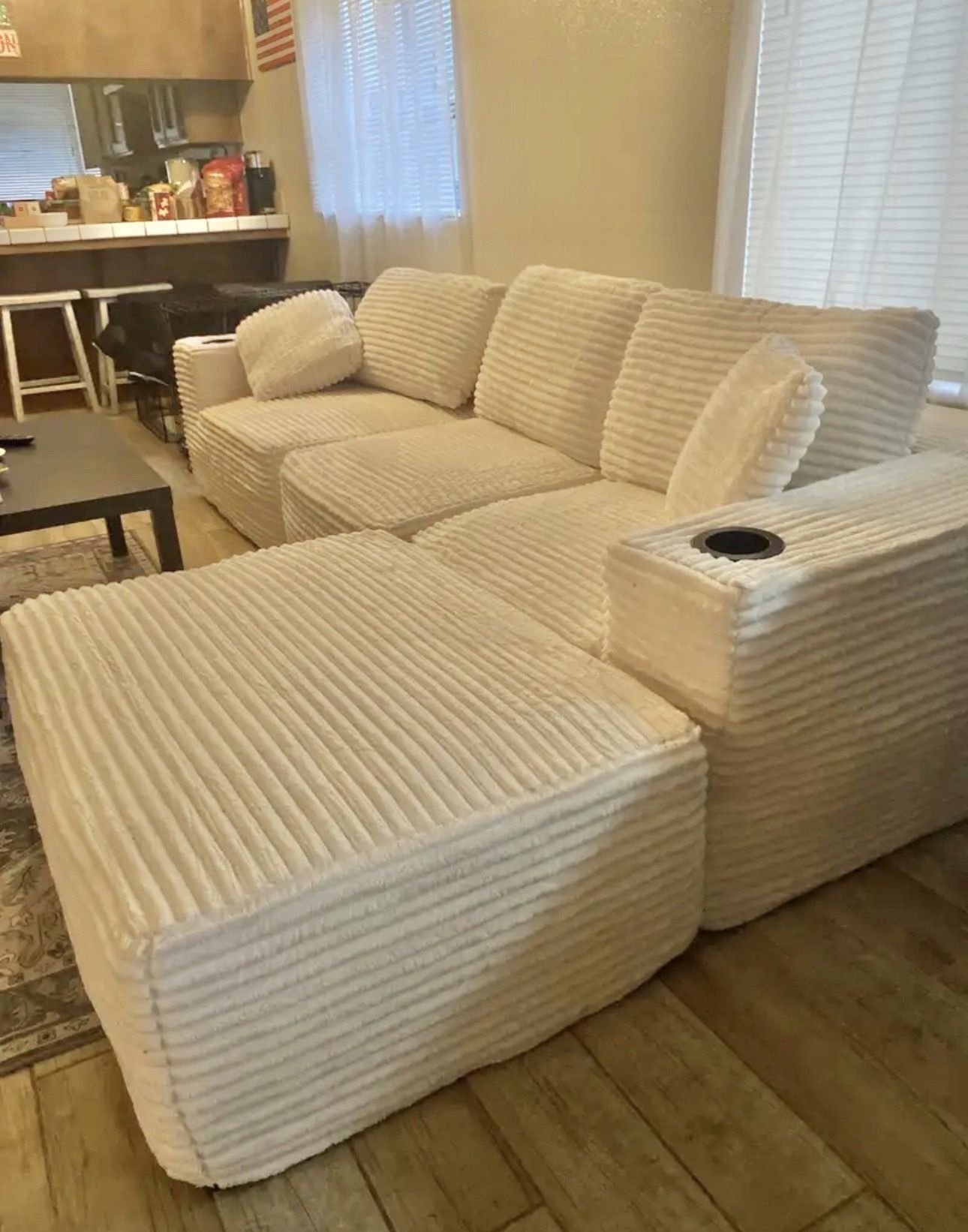 White Modular Cloud Sectional Couch π SAME DAY DELIVERY!