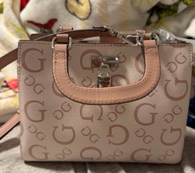 Pink guess handbag new with tags
