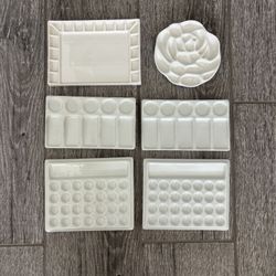 6 (Qty) 7 in (average) Paint Palettes