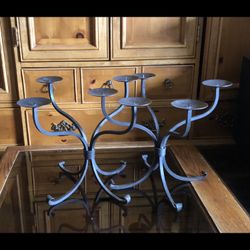 Vintage Steel Candelabra Candle Holders