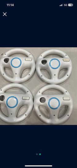 Official OEM Nintendo Wii Steering Wheel for Mario Kart, Racing Games